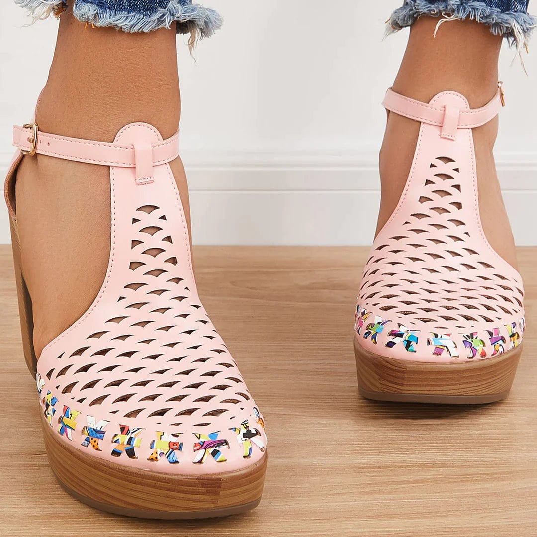 Lively® Sandales Rose / 35 Sabots à talons en maille | Lively™