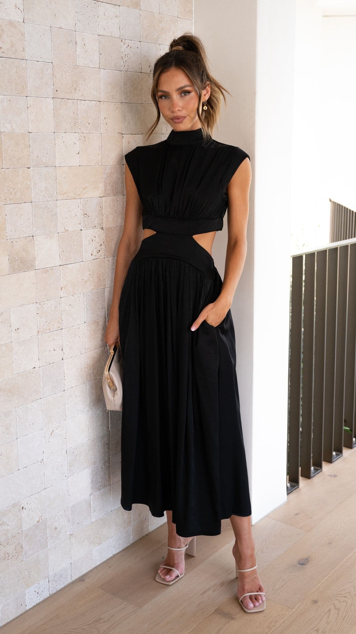 Lively® Vêtements été Black / 6 UK Robe élégante avec poches | Lively™