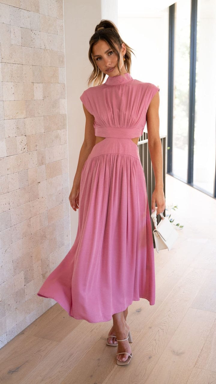 Lively® Vêtements été Rose / S Robe élégante avec poches | Lively™
